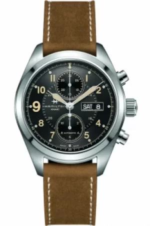 Image of Mens Hamilton Khaki Field 42mm Automatic Chronograph Watch H71616535