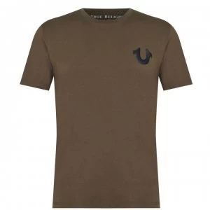Image of True Religion TR T Shirt Mens - Mil Green