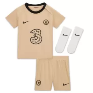 Image of Nike Chelsea FC Third Mini- Kit 2022/2023 Babies - Beige