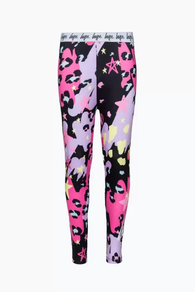 Image of Multi Leopard Doodle Leggings