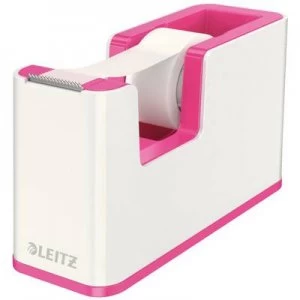 Image of Tape dispenser Leitz WOW 5364 White, Pink