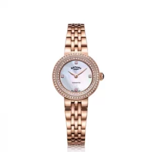 Image of Rotary Kensington Ladies Rose Gold Plated Bracelet Watch