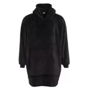 Image of Fabric Blanket Hoodie 24 - Black
