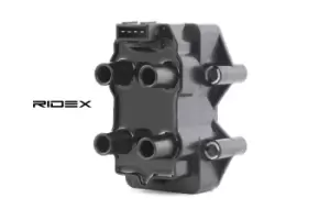 Image of RIDEX Ignition coil 689C0063 Coil pack,Ignition coil pack FIAT,PEUGEOT,CITROEN,DUCATO Kasten (244),DUCATO Pritsche/Fahrgestell (230)