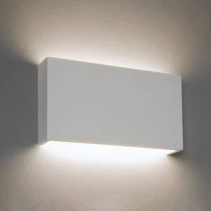 Image of Dimmable LED 1 Light Large Wall Light Plaster