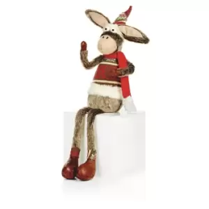 Image of Christmas Shop Dangly Leg Donkey Toy (One Size) (Donkey)