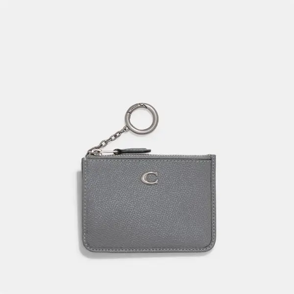 Image of Coach ID Card Holder - Grey One Size