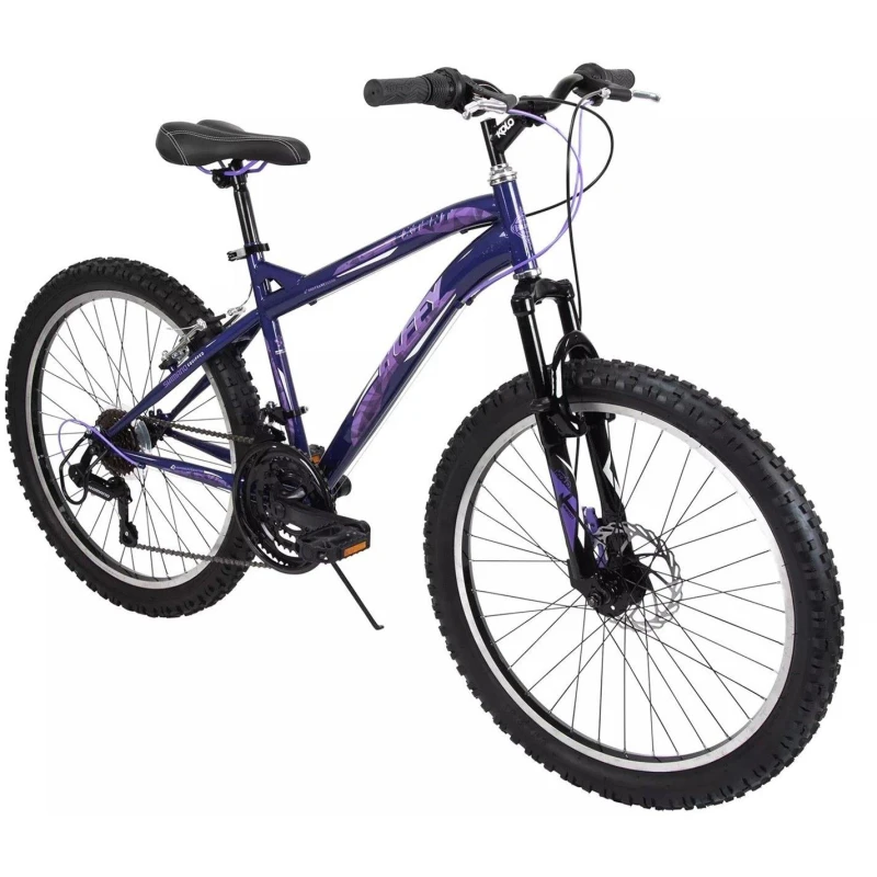 Image of Huffy Extent 24" Hardtail Mountain Bike - Midnigh Hardtail Bikes 24 Purple 41382724001