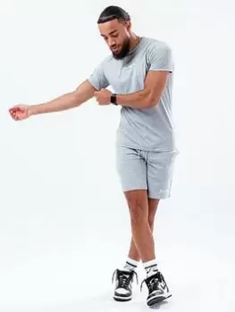 Image of Hype mens SHORTS & T-SHIRT SET, Grey, Size XS, Men