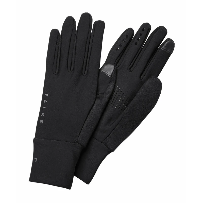 Image of Mixed gloves Falke Brushed Noir Unisex M/L