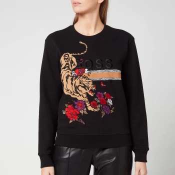 Image of Hugo Boss Tiger Graphic Sweatshirt Black Size M Women