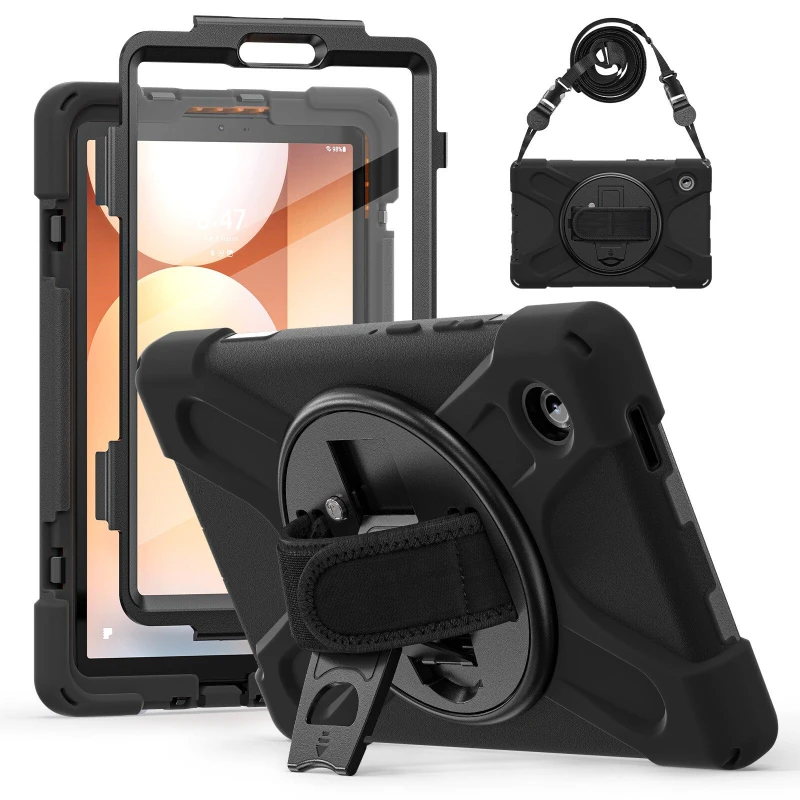 Image of Tech air Techair TAXSGA044HS Samsung Tab A11+ military grade drop protection rugged case with hand & shoulder strap TAXSGA044HS