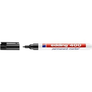Image of Edding 400 Permanent Marker Bullet Tip 1mm Line Black Ref 4 400001