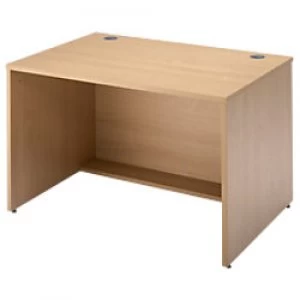 Image of Dams International Rectangular Modular Straight Base Unit with Beech Coloured Melamine Top Denver 800 x 800 x 742mm
