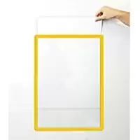 Image of BEAVERSWOOD FRAMES4DOCS Document Frames OD-SFD3/10-YEL A3 Yellow Pack of 10