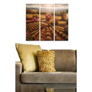 Image of MDFDSCF7601 Multicolor Decorative MDF Painting (3 Pieces)