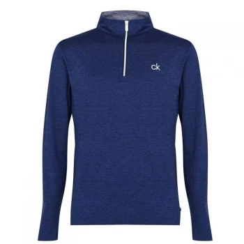 Image of Calvin Klein Golf Golf Albany Half Zip Pullover Mens - Navy Marl