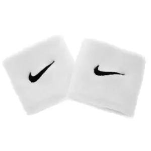 Image of Nike Swoosh Wristband 2 Pack - White