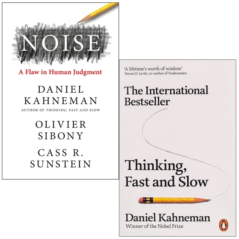 Image of Noise And Thinking Fast And Slow By Daniel Kahneman 2 Book Set Daniel Kahneman Books