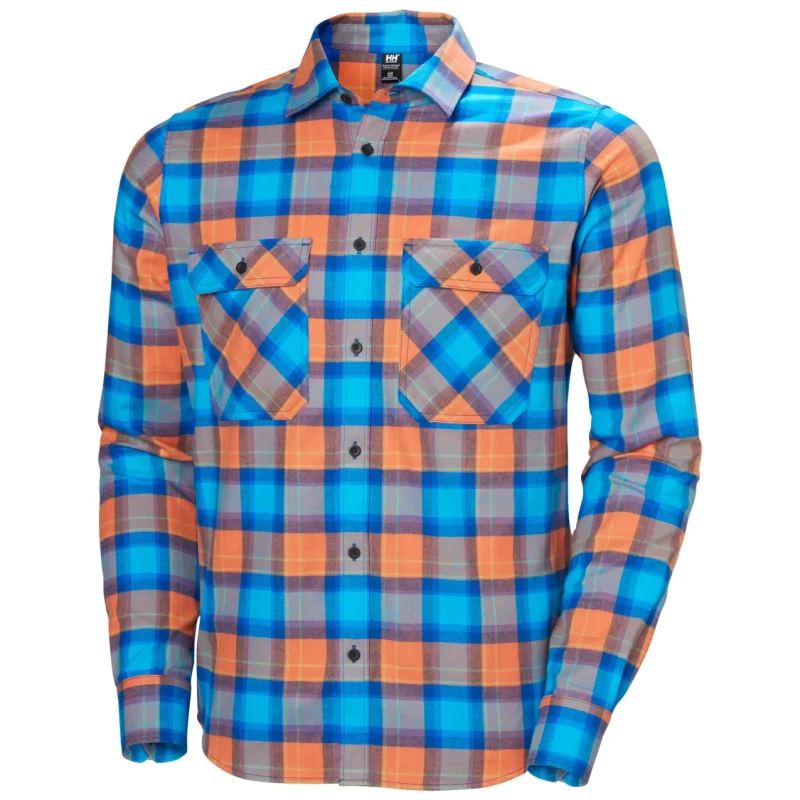 Image of Long sleeve shirt Helly Hansen Lokka Flannel Orange Male M