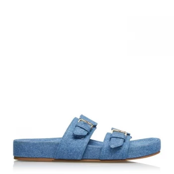 Image of Dune Blue 'Loren' Ankle Strap Sandals - 3