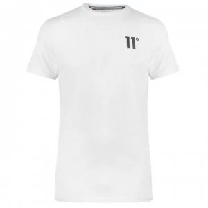 Image of 11 Degrees Triad T Shirt - White/Black