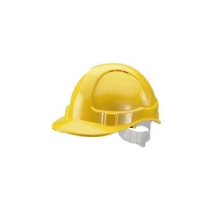 Image of BBrand Economy Vented Safety Helmet Yellow Ref BBEVSHY Up to 3 Day