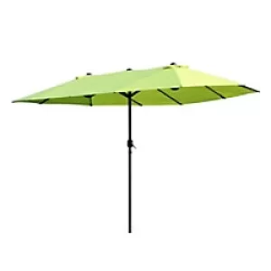 Image of Outsunny Sun Umbrella 84D-031V01GN Metal, Polyester Green