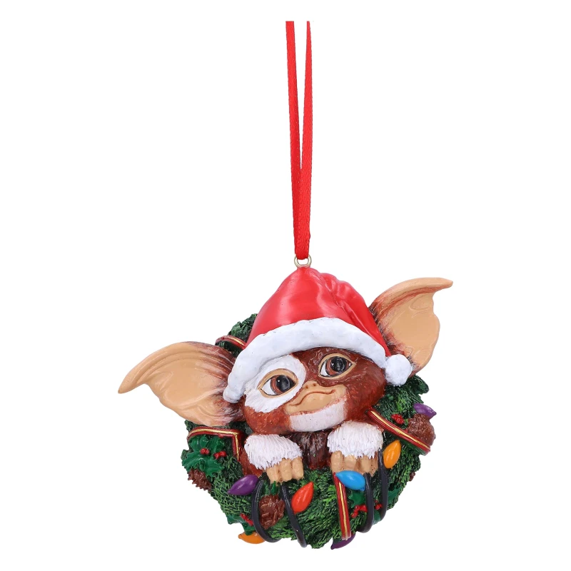 Image of Gremlins Gizmo in Wreath Hanging Ornament 10cm