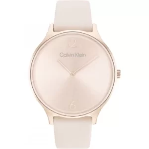 Image of Ladies CALVIN KLEIN 2H Leather Strap Watch
