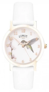 Image of Limit Ladies Secret Garden White Leather Strap Watch