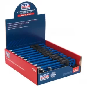 Image of Sealey AK7184 TRX-Star* Key Set 9pc Extra-Long Anti Slip Display B...