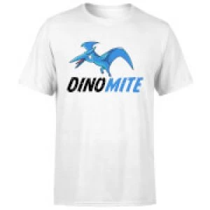 Image of Dino Mite Mens T-Shirt - White - 4XL