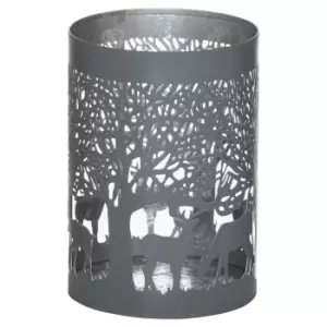 Image of Medium Silver And Grey Glowray Stag In Forest Lantern
