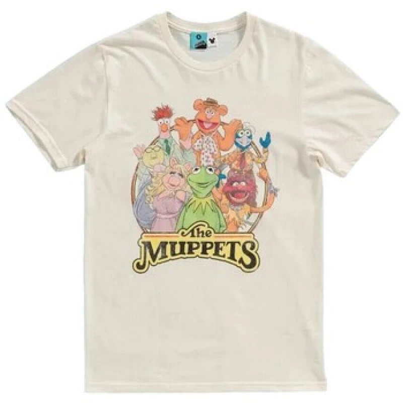 Image of The Muppets Mens Gang T-Shirt in Off-White Size: Large Off-White Male L