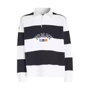 Image of Tommy Jeans Tjm Rlx Coloublock Archive Rugby - Blue