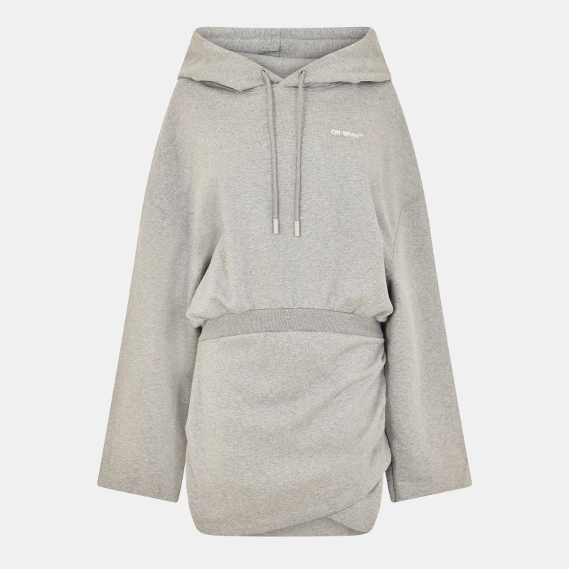 Image of Off White Womens Maxi Dress Grey/White female 8 (XS)