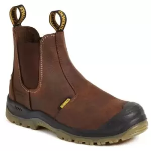 Image of DEWALT Mens Leather Safety Boots (9 UK) (Brown) - Brown