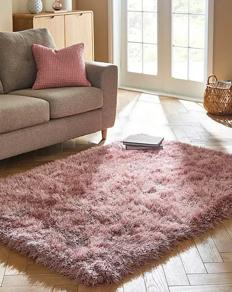 Image of JD Williams Extravagance Cosy Shaggy Rug Rose 160X230 MN15016