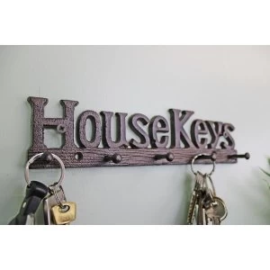 Image of Rustic Cast Iron Wall Hooks, House Keys