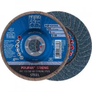 Image of PFERD 67788125 POLIFAN-serrated washer PFC 125 Z50 SGP STRONG STEEL Diameter 125mm 10 pc(s)