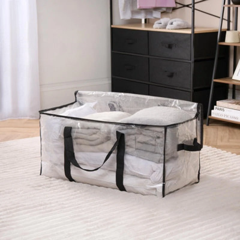 Image of OHS OHS Reusable Storage Bag Clothing Shoe Underbed Organiser Bedding Box in White White One Size Unisex 5027434215508