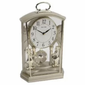 Image of Rhythm Gold Footmen Pendulum Carriage Clock