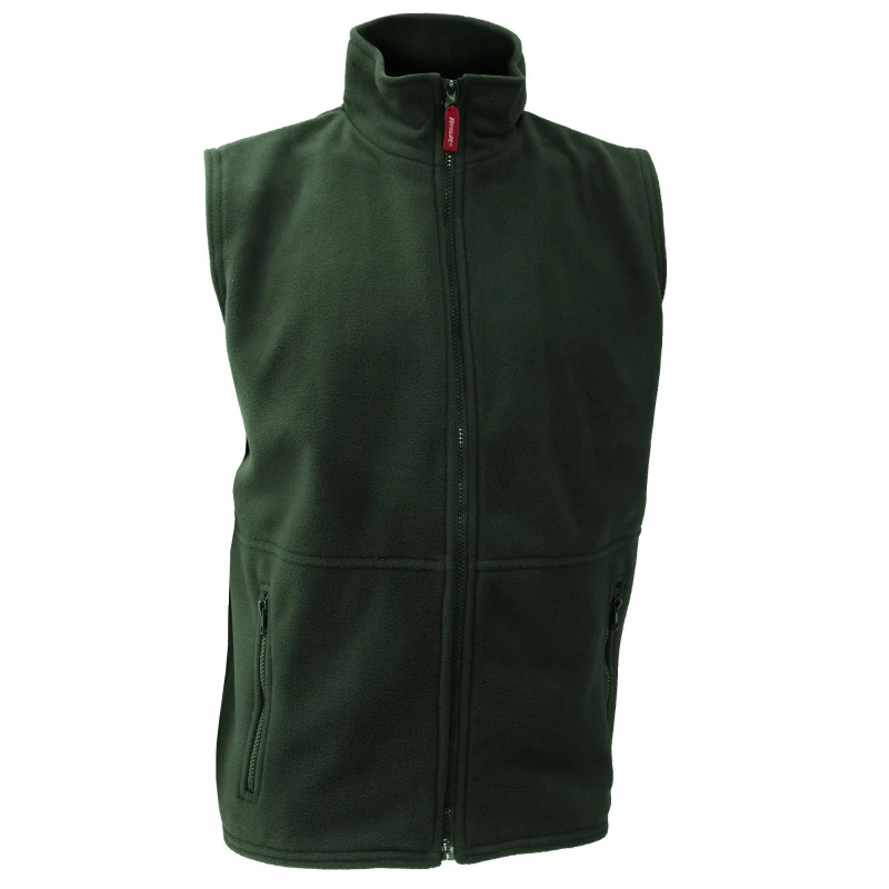 Image of Result Result Men Active Anti Pilling Fleece Bodywarmer Jacket in Green Size: large Green L Male 5055747560800
