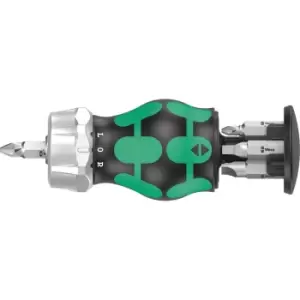 Image of Wera 6 Piece RA4 Kraftform Kompakt Stubby Screwdriver Set