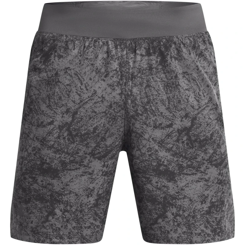 Image of Under Armour Mens Launch Pro Printed Performance Running Shorts Rock/Green male M