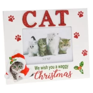 Image of Santa Paws Photo Frame Cat