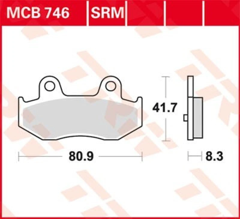 Image of TRW Lucas Brake pad MCB746