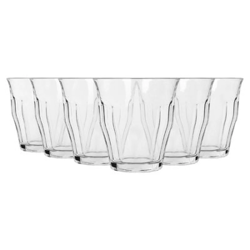 Image of Argon Tableware Fluted Water Glasses - 210ml - Pack Of 6