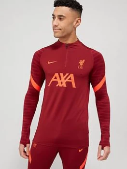 Image of Nike Liverpool FC 21/22 Strike Drill Top - Red, Size 2XL, Men